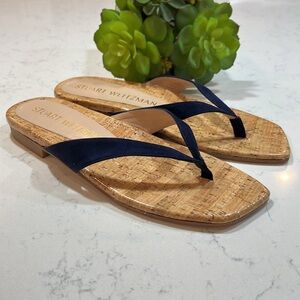 Stuart Weitzman black and Tan Sandals